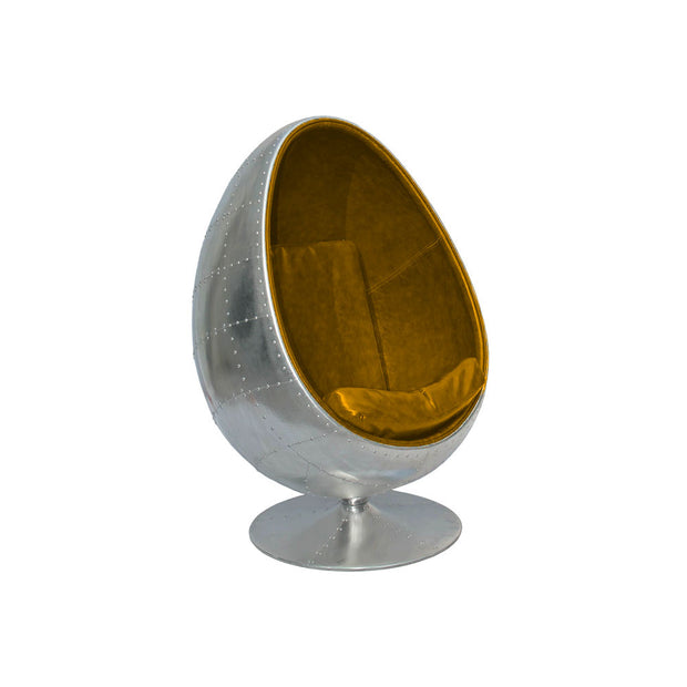 Eero Aarnio Style Aviator Egg Chair, Black-mityhome-Brown- mityhome