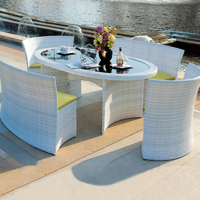 Outdoor Dining Table Set, A Table With Four Chairs-mityhome- mityhome