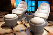 A Set of Two Outdoor Lounge Chairs And Footstools-mityhome- mityhome