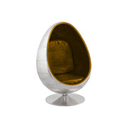 Eero Aarnio Style Aviator Egg Chair, Black-mityhome- mityhome