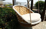 Rattan indoor outdoor Swing Egg chair