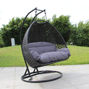 X8037 Double Rattan Swing Egg chair
