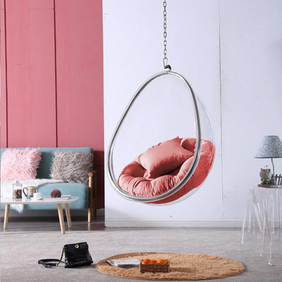 Hanging Bubble Acrylic Oval Chair, Indoor/ Outdoor Furniture-mityhome- mityhome