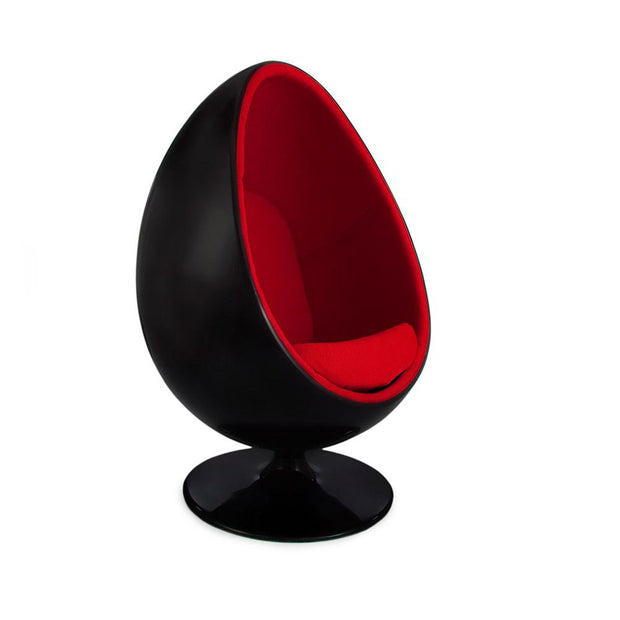 Eero Aarnio Inspired Egg Pod Chair-Chair-Jmax trading-Black Exterior-No- mityhome
