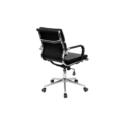 Faux Leather Office Chair-mityhome-Black- mityhome