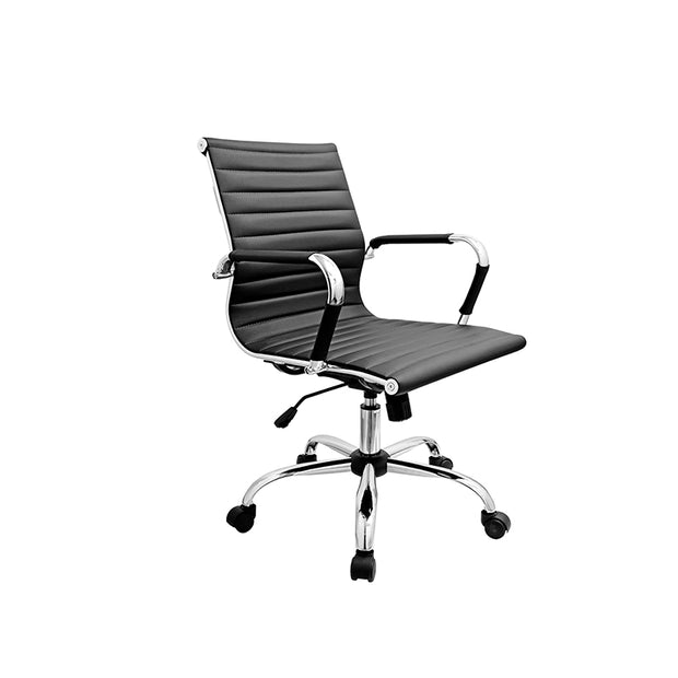 Eames Style Office Chair with Casters-mityhome-Black- mityhome