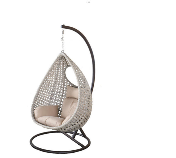 Outdoor Rattan Basket Hanging Egg Chair