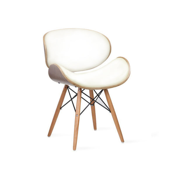 Eames Style DSW Eiffel Dining Chair, Black/White-mityhome-White- mityhome