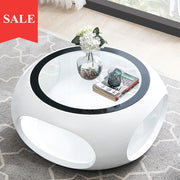 Fibreglass Glass Coffee Table And Stool-mityhome- mityhome